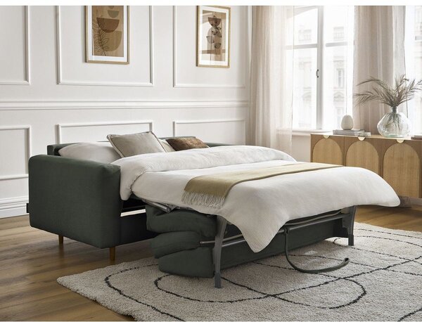 Zelena sofa za spavanje/sklopiva 220 cm Cocoone – Bobochic Paris