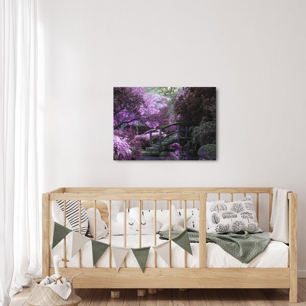 Slika ljubičastog vrta (70x50 cm)