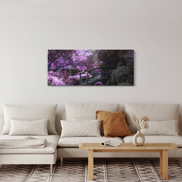 Slika ljubičastog vrta (120x50 cm)