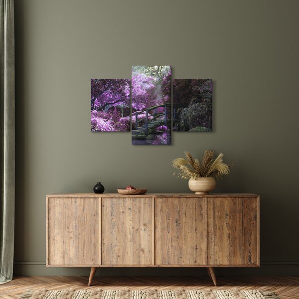 Slika ljubičastog vrta (90x60 cm)