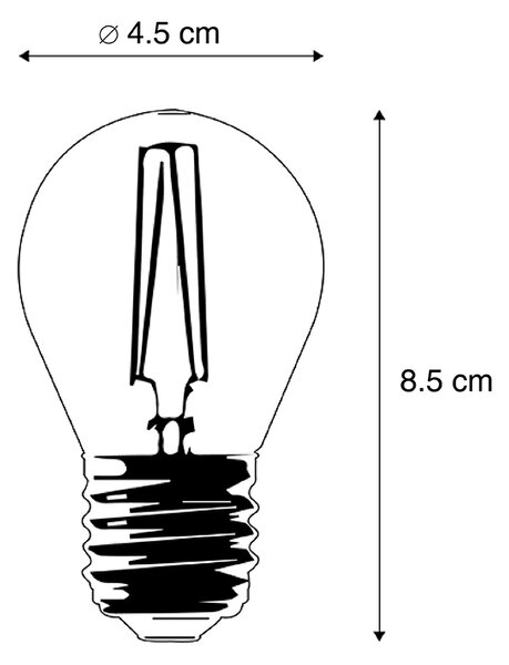 Set od 5 pametnih E27 LED žarulja P45 4.5W 470 lm 1800-4000K