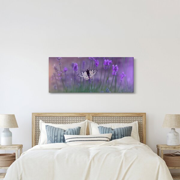Slika - Leptir u lavandi (120x50 cm)
