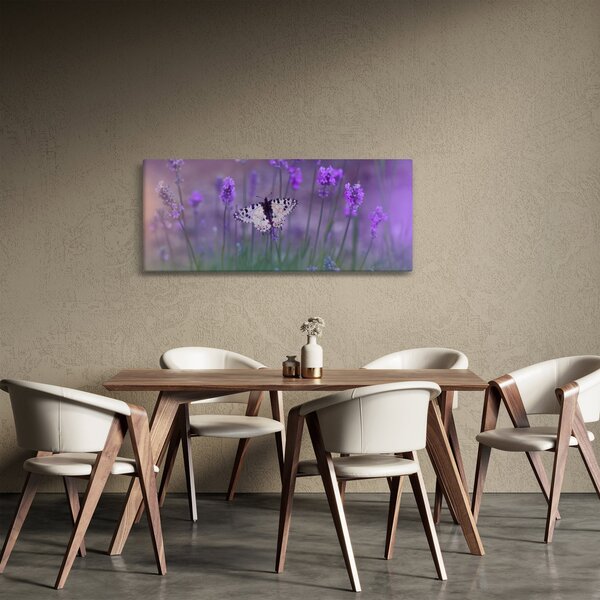 Slika - Leptir u lavandi (120x50 cm)