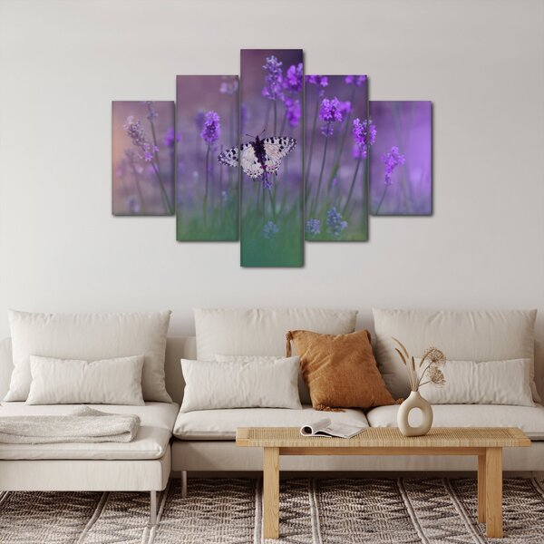 Slika - Leptir u lavandi (150x105 cm)