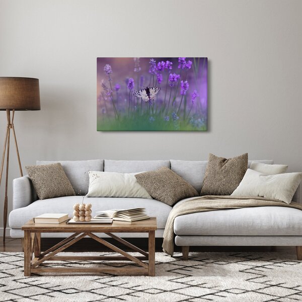 Slika - Leptir u lavandi (90x60 cm)