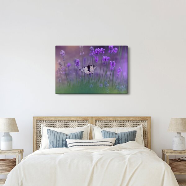 Slika - Leptir u lavandi (90x60 cm)