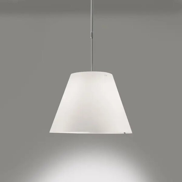 COSTANZA D13s VISILICA ALUMINIJ S BIJELIM SJENILOM E27 LP1D13NS000020+LP9D1301511702