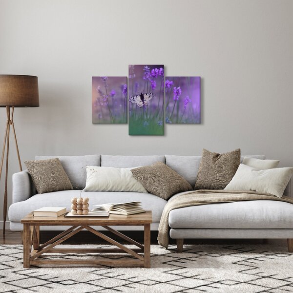 Slika - Leptir u lavandi (90x60 cm)