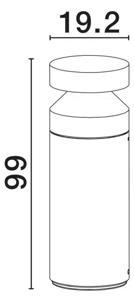 NAVY STAJAĆA SVJETILJKA SIVA LED 20 Watt 220-240Volt 1018lm 3000K IP65 NL9540225