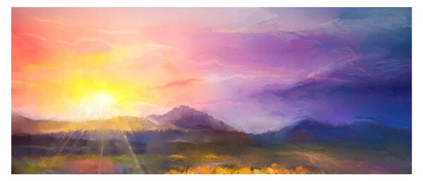 Slika - U zoru (120x50 cm)