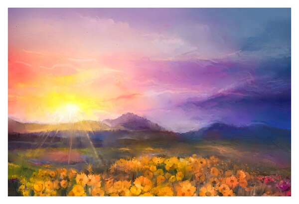 Slika - U zoru (90x60 cm)