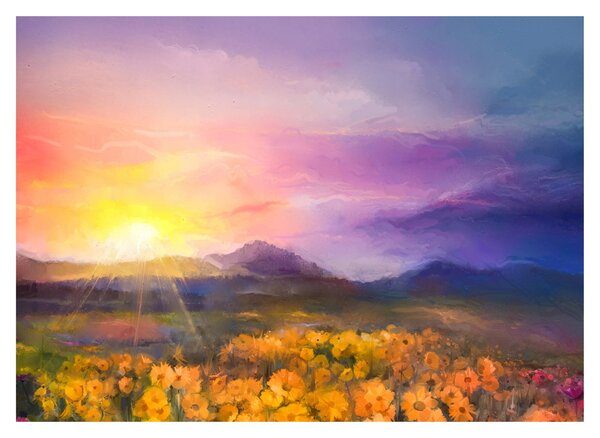 Slika - U zoru (70x50 cm)