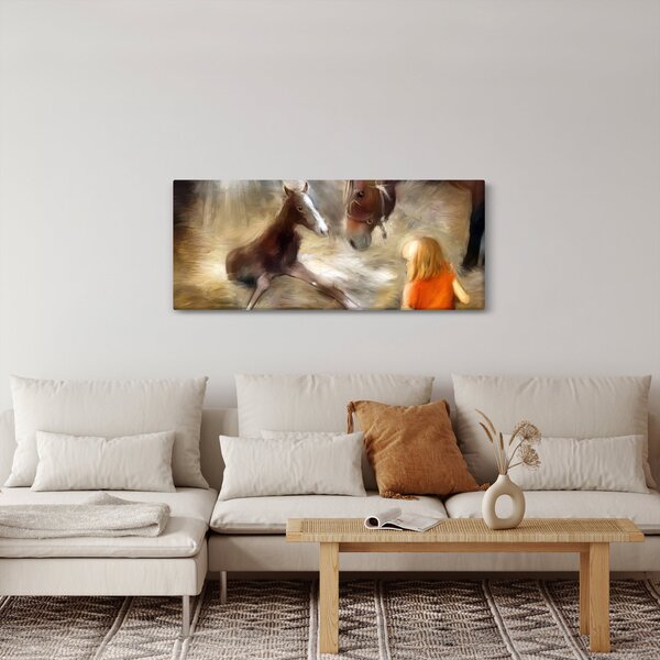 Slika - Dobrodošao u svijet, ždrijebe (120x50 cm)