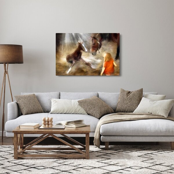 Slika - Dobrodošao u svijet, ždrijebe (90x60 cm)