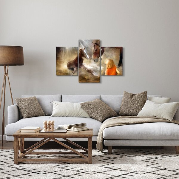 Slika - Dobrodošao u svijet, ždrijebe (90x60 cm)