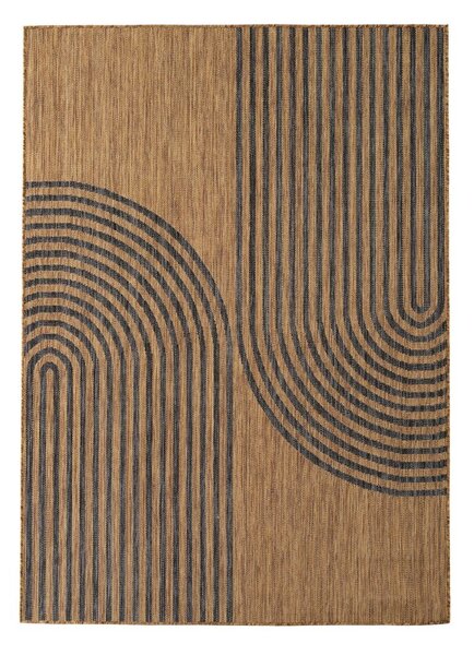 Crni/smeđi unutarnji i vanjski tepih 160x230 cm Mira 1453 – Ayyildiz Carpets