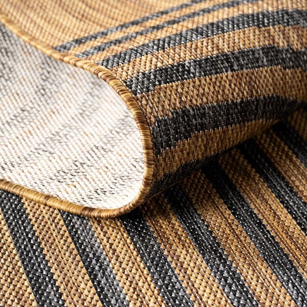 Crni/smeđi unutarnji i vanjski tepih 160x230 cm Mira 1453 – Ayyildiz Carpets