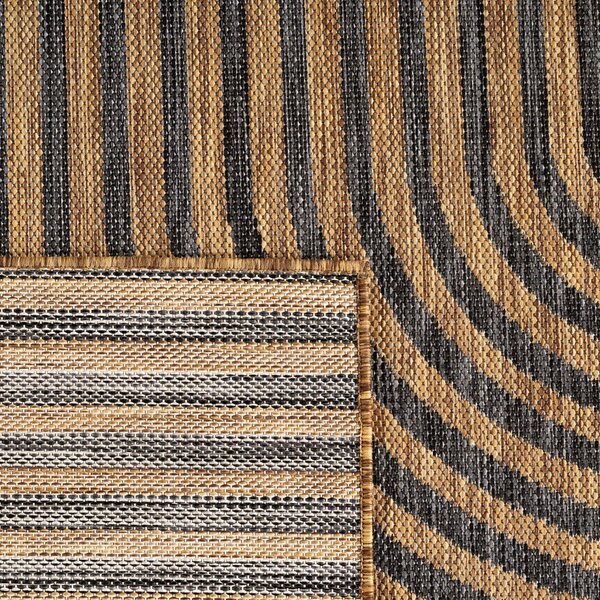 Crni/smeđi unutarnji i vanjski tepih 160x230 cm Mira 1453 – Ayyildiz Carpets