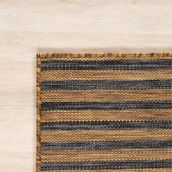 Crni/smeđi unutarnji i vanjski tepih 160x230 cm Mira 1453 – Ayyildiz Carpets