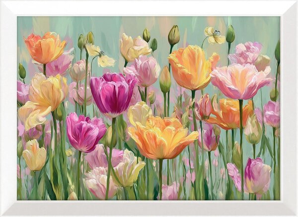 Tiskana slika s okvirom 75x56 cm Spring Tulip – Styler