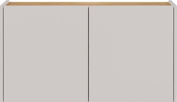 Krem viseći ormarić u dekoru hrasta 93x52x29 cm Libbiano – Germania