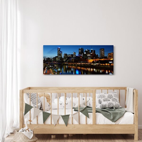 Slika noći u Melbourneu (120x50 cm)