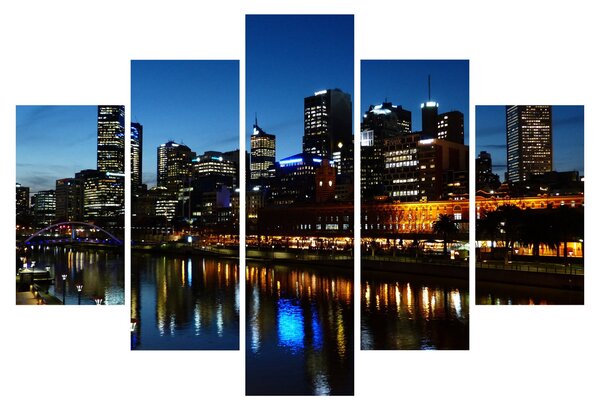 Slika noći u Melbourneu (150x105 cm)