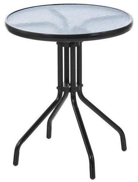 Okrugli vrtni stol 60 cm staklo