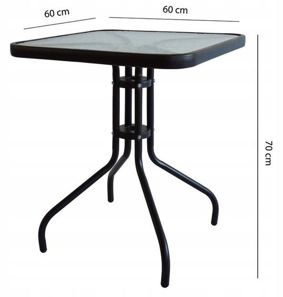 Vrtni stakleni stol 60 cm