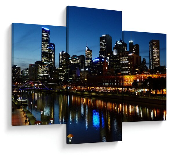 Slika noći u Melbourneu (90x60 cm)
