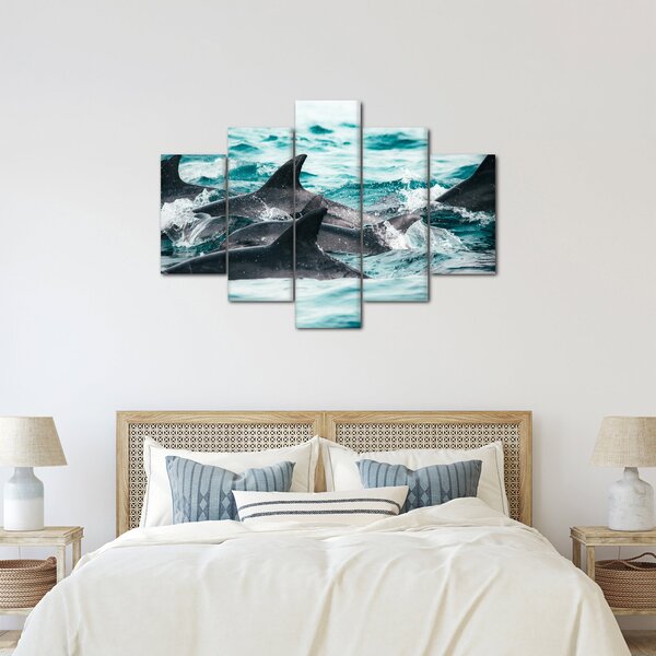 Slika - Dupini u oceanu (150x105 cm)