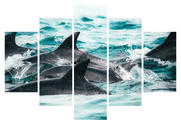 Slika - Dupini u oceanu (150x105 cm)
