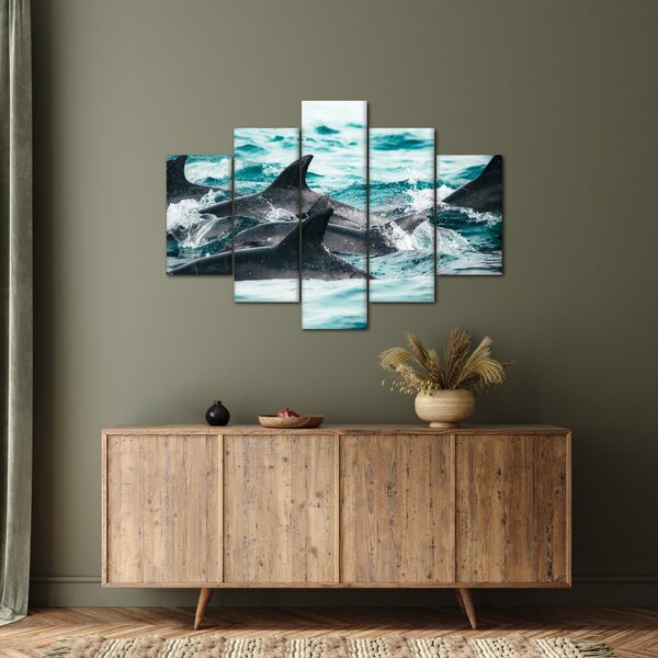 Slika - Dupini u oceanu (150x105 cm)