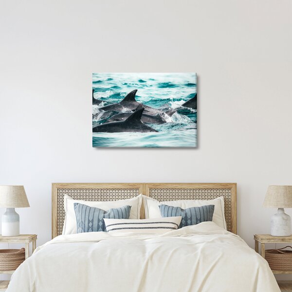 Slika - Dupini u oceanu (70x50 cm)