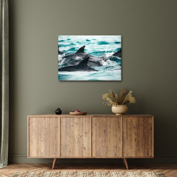 Slika - Dupini u oceanu (70x50 cm)