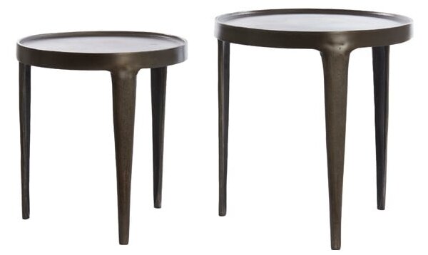 Metalni okrugli pomoćni stol ø 43 cm Tobias – Light & Living