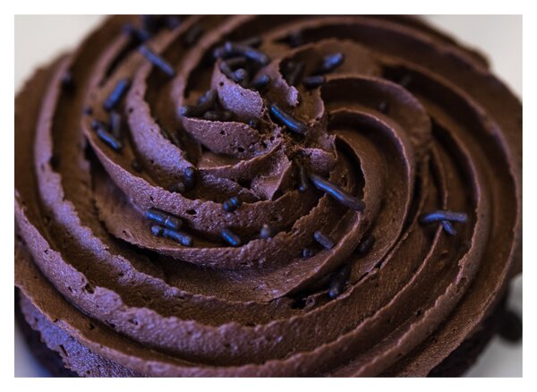 Slika - Čokoladni cupcake (70x50 cm)