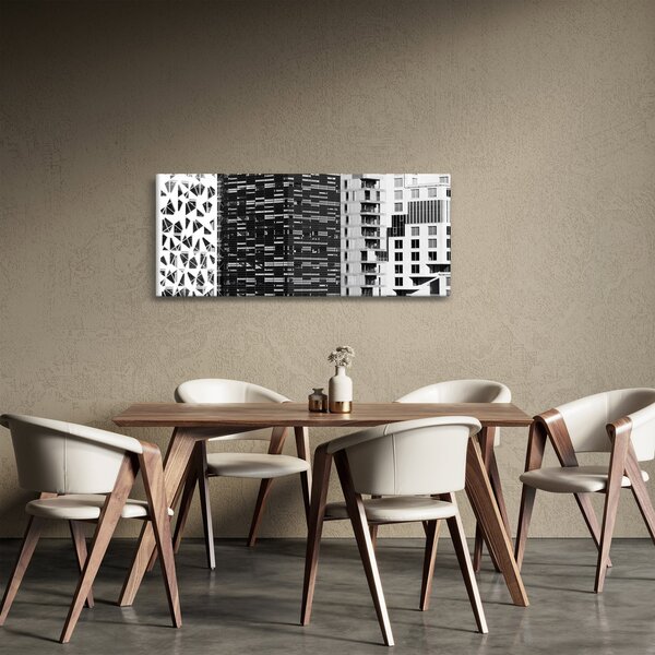 Slika crno-bijele arhitekture (120x50 cm)