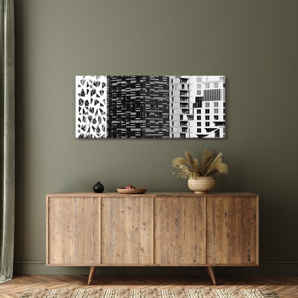 Slika crno-bijele arhitekture (120x50 cm)