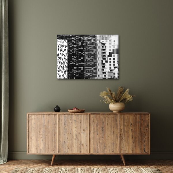 Slika crno-bijele arhitekture (70x50 cm)