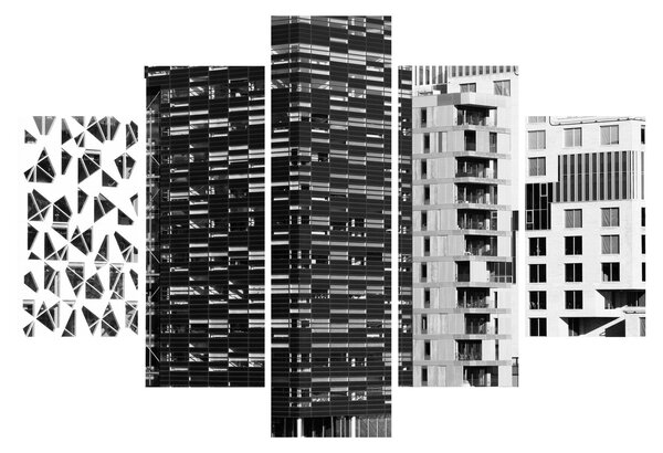 Slika crno-bijele arhitekture (150x105 cm)