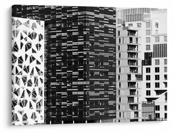 Slika crno-bijele arhitekture (70x50 cm)