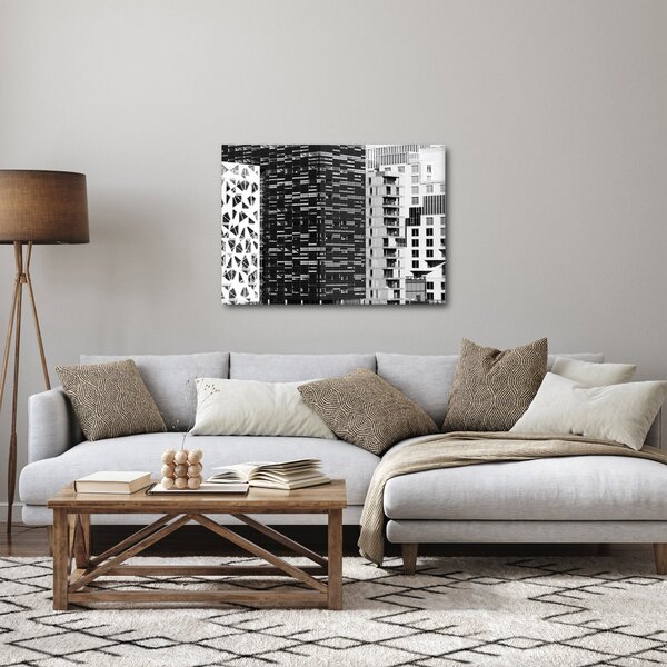 Slika crno-bijele arhitekture (70x50 cm)