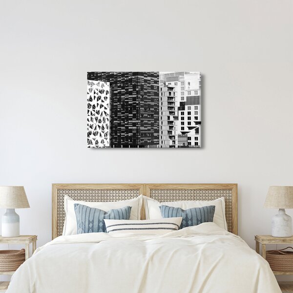 Slika crno-bijele arhitekture (90x60 cm)