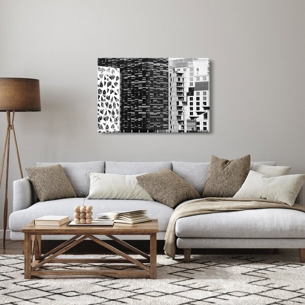 Slika crno-bijele arhitekture (90x60 cm)