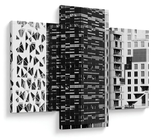 Slika crno-bijele arhitekture (90x60 cm)