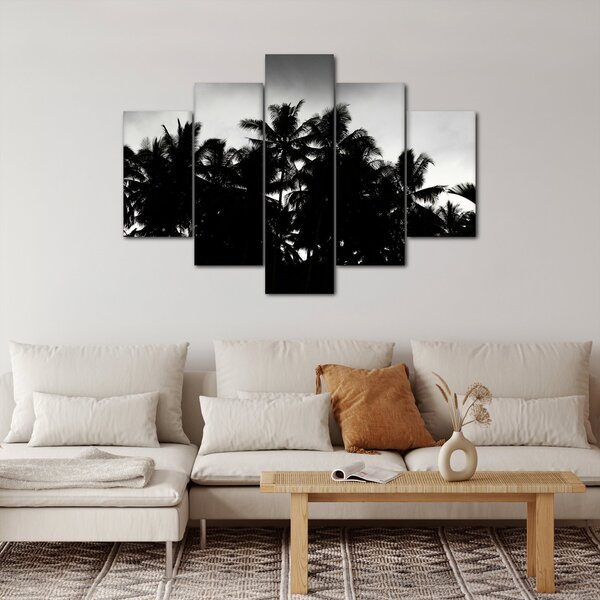 Crno-bijela slika - palme (150x105 cm)