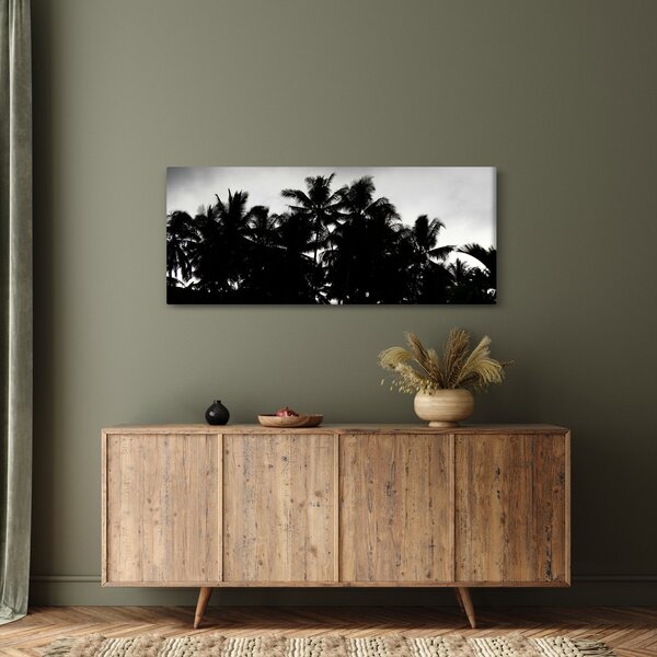 Crno-bijela slika - palme (120x50 cm)