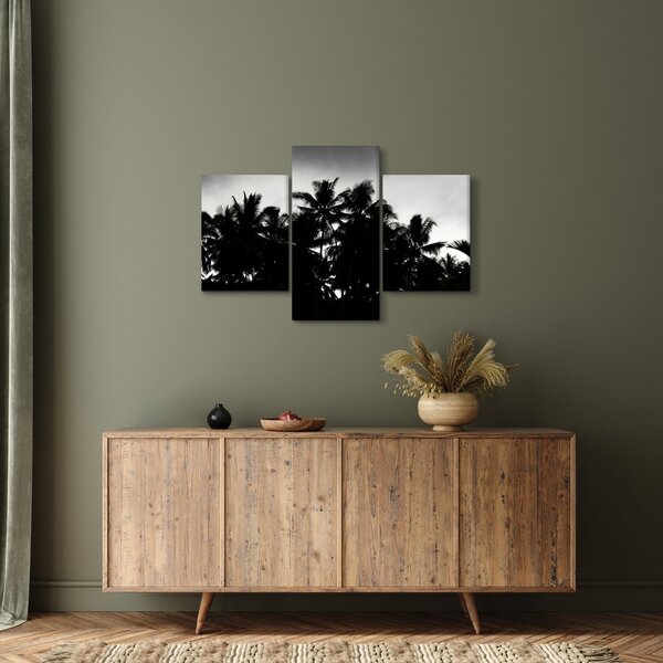 Crno-bijela slika - palme (90x60 cm)