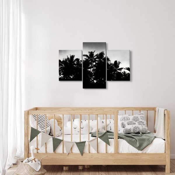 Crno-bijela slika - palme (90x60 cm)